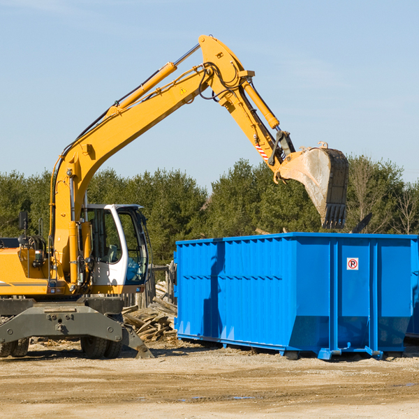 what size residential dumpster rentals are available in Lewiston